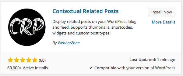 Installing Contextual Related Posts