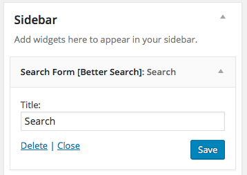 Better Search Form