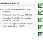 Top 10 - Popular Posts for WordPress v3.3.0