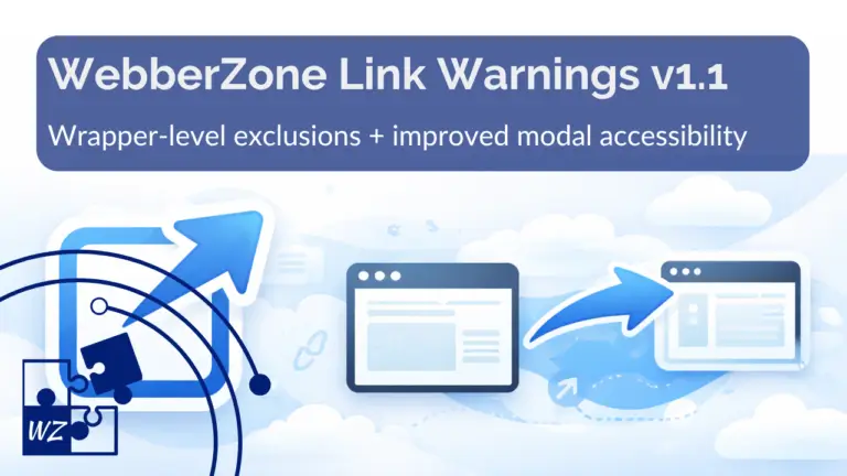 WebberZone Link Warnings v1.1