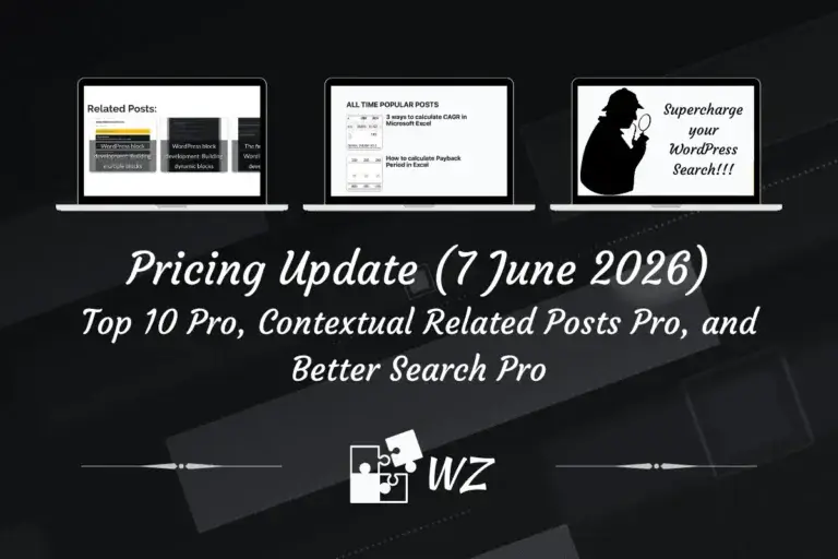 WebberZone Pro Plugins: Updated Pricing and a Two-Year Commitment