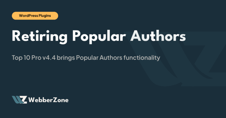 Retiring Popular Authors