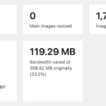 Bulk Optimize statistics separating original savings, backup storage and optimized-copy disk usage.